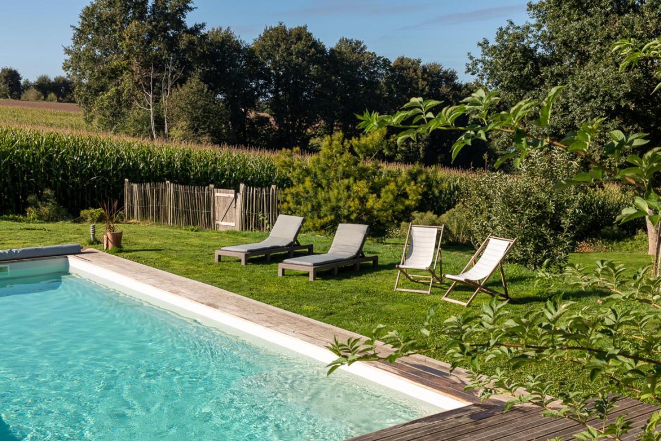 Domaine Du Kelenn, Maison D'Hotes De Charme Avec Piscine Caden ภายนอก รูปภาพ